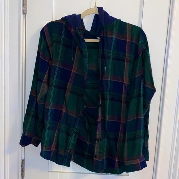 Urban Outfitters | Green Flannel | XS - Picture 1 of 2
